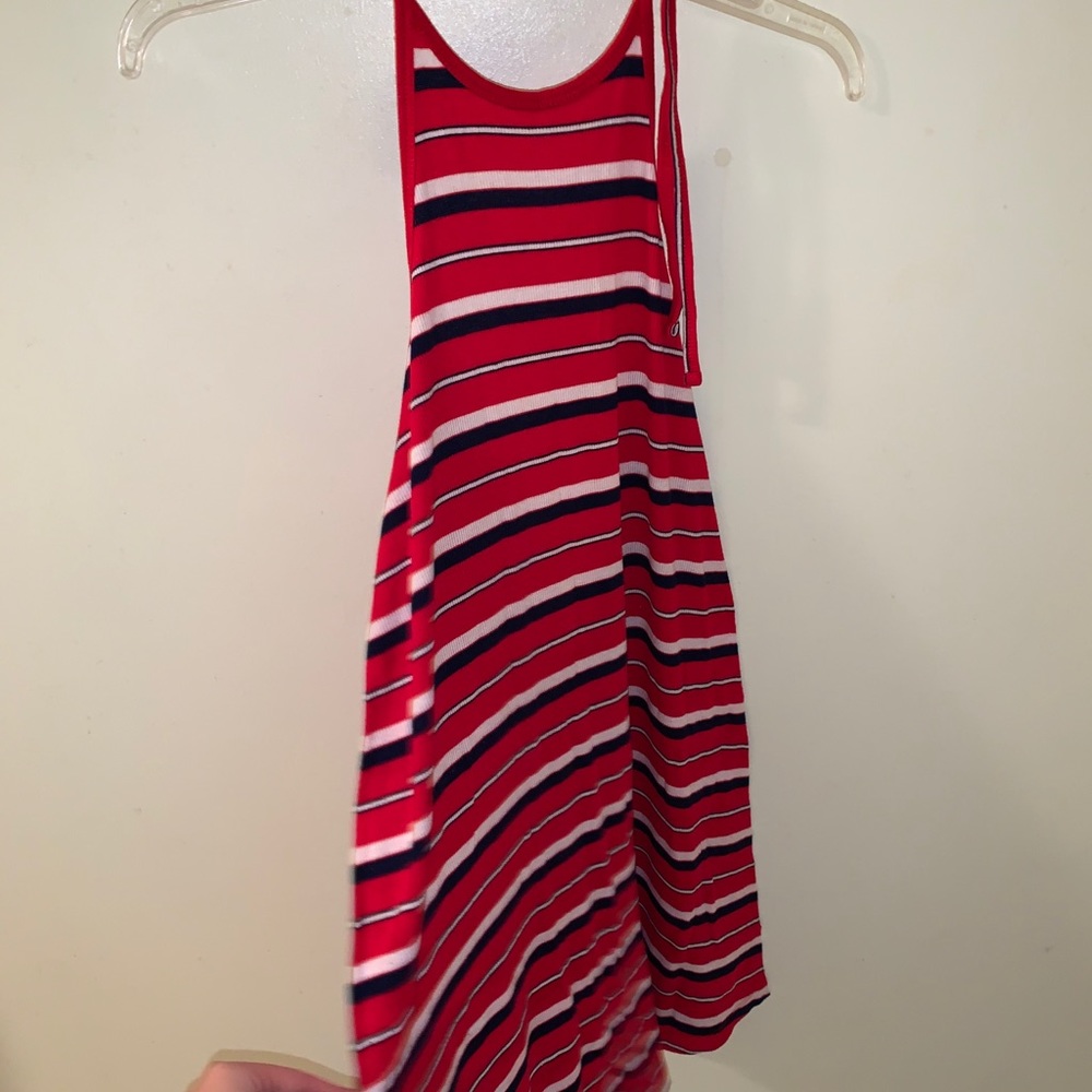 halter striped sundress